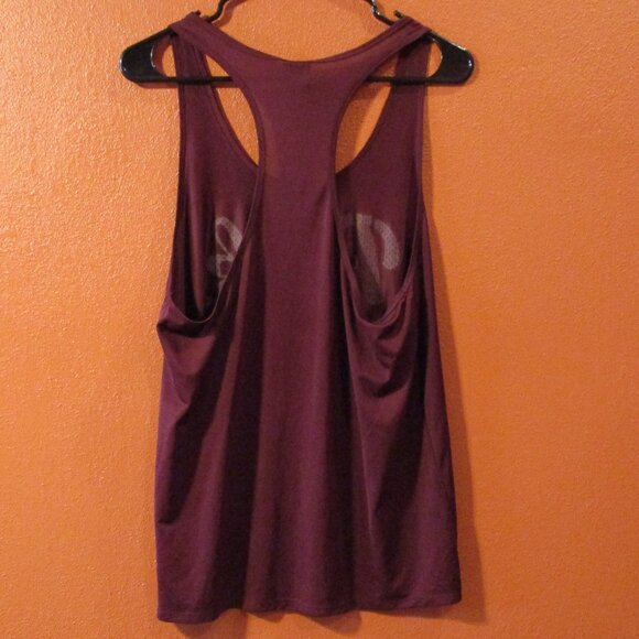PINK Victoria Secret Woman Large Purple White Travel Vacation Tank Top Shirt - Picture 3 of 4